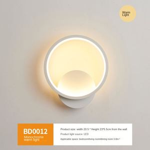 Lámpara de pared de hierro LED moderna personalizada con soporte cuadrado de Control remoto y Base de bombilla B22/E26 fácil de empotrar para dormitorio de Hotel en casa - Product Image 3