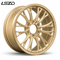 Jantes tout-terrain LSDZ 18x8.5 Flow Formed 6x139.7 en alliage noir usiné pour Toyota Hilux Prado Ford Ranger