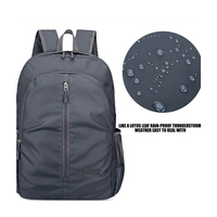 Sac à dos de sport et de loisirs robuste, résistant à l'eau, léger, avec fermeture éclair, motif géométrique, en polyester, pliable, avec cadre externe