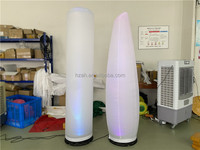 Colonne et cône gonflables lumineux à LED pour décoration de fête, avec logo personnalisable, taille adaptable, utilisation publicitaire