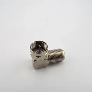 90 độ f-loại Nam để nữ cắm kết nối TV ăng ten trên không góc bên phải adapter cắm để ổ cắm dỗ dành Cáp - Product Image 3