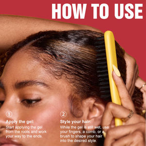 <span class=keywords><strong>Gel</strong></span> coiffant pour cheveux naturels 4C, style <span class=keywords><strong>chignon</strong></span> bas élégant, sans flocons, ondulations bouclées, marque privée - Product Image 5