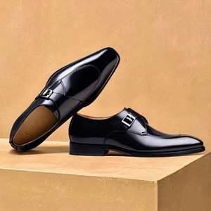 รองเท้าหนังแท้ผู้ชาย ระบายอากาศดี ทันสมัย สวมใส่สบาย น้ำหนักเบา เหมาะสำหรับธุรกิจ งานทางการ ลำลอง ใส่เที่ยวข้างนอก กันลื่น ใส่ในงานแต่งงานได้ - Product Image 4