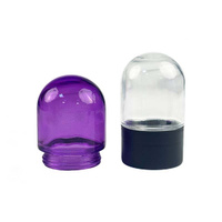 Frasco de Vidrio Personalizado a Todo Color de 100 ml con Tapa a Prueba de Niños de 26 DRAM, Botella de Vidrio con Forma de Bombilla, Frasco para Especias a Prueba de Olores