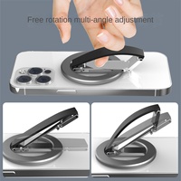 Support magnétique pour téléphone et tablette en alliage d'aluminium, compatible, léger, fin, rotatif et pliable