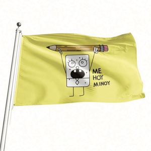 Banderas de Bob Esponja de Alta Calidad, 100% Poliéster, 3x5 Pies, Impresión Digital Personalizada - Product Image 3