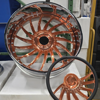 Jantes forgées RCSR Custom Deep Dish 22 24 26 28 pouces 5x114.3 5x127 5x139.7 chromées pour voitures de luxe avec volant