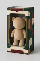 Boîte d'emballage personnalisée pour poupée en peluche avec fenêtre transparente, boîte cadeau en papier pour jouet