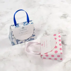 Cajas De regelo — sac en papier imprimé, Mini sac à poignée en Satin, boîtes cadeaux pour mariage, emballage pour bonbons, chocolat, bougies, vente en gros