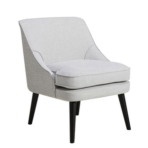 <span class=keywords><strong>Fauteuil</strong></span> de salle à manger en bois d'intérieur de meubles de restaurant de sièges de café avec la DC-576 tapissée par tissu de lin gris - Product Image 6