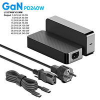 GaN 48V5A 36V5A 240W PD3.1 güç adaptörü için AVS hızlı şarj PSU pil paketi E bisiklet amplifikatör POE enjektörü POE adaptörü