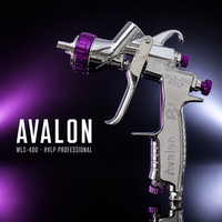 Pistolet de pulvérisation pneumatique Avalon 400 à alimentation par gravité pour peinture plastique, buse de 1,4 mm, pistolet de pulvérisation aérospatial, pot de peinture de 600 ml