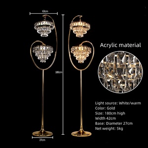 Đám cưới trang trí sàn Acrylic Đèn chùm trung tâm Mặt dây chuyền pha lê trang trí nội thất ánh sáng - Product Image 2