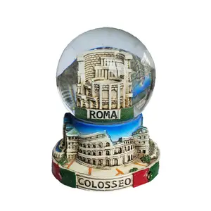 City Landmark Building Crystal Ball Ornaments Creative Resin Crystal Ball Crafts Souvenirs Wholesale