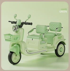 Yeni 3-8-year-old çocuk elektrikli motosiklet uzaktan kumanda üç tekerlekli bisiklet 6.7V pil çift mekanizmalı araba monte <span class=keywords><strong>2</strong></span> kişilik oyuncak. - Product Image 6