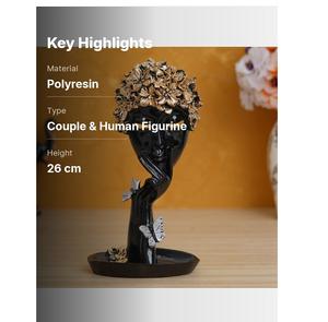 Figura Decorativa Hecha a Mano de Pareja Romántica, Arte Decorativo Art Deco para el Hogar, Oficina, Escritorio, Regalo Coleccionable, Boda, Diwali - Product Image 2