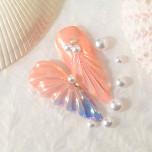 <span class=keywords><strong>Kit</strong></span> de Charmes pour Ongles 3D - Perles en Résine de Tailles Mixtes pour la Décoration d'Ongles Sirène/Coquillage - Product Image 5