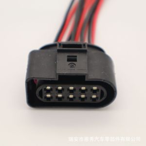 Conector automotriz 1J0973735 de 12 pines, enchufe de plástico negro para arnés de cableado de automóvil - Product Image 4