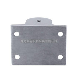 316 Stainless Steel Square Base Bracket for <b>Marine</b> Tube Mount Yacht Deck Railing Handrail <b>Hardware</b> Accessories Used for Boat - Product Image 4