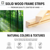 Cadre photo en bois massif fait main, forme carrée, léger, durable, résistant aux UV, coins arrondis, vente en gros