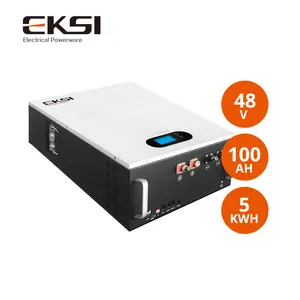 48v 100ah Solar Lifepo4 Powerwall Deep Cycle Battery Back Up Battery Power For Home