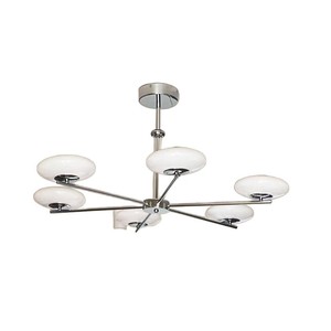 Lámpara de techo estilo Bauhaus francés, 8 luces LED, redonda, con múltiples cabezales, para sala de estar, dormitorio, estudio, comedor - Product Image 5