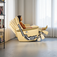 Ensemble de canapés inclinables multifonctionnels de luxe modernes de haute qualité pour salon de villa, en cuir véritable, couleurs personnalisables