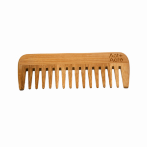 Peigne à poux en bambou couleur naturelle et peigne de toilettage pour barbe au laser, avec manche en bois et logo laser, idéal pour les voyages - Product Image 2