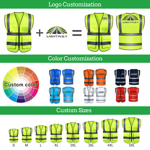 Veste de sécurité réfléchissante pour bénévoles, noire et <span class=keywords><strong>orange</strong></span>, haute visibilité, avec logo personnalisé, pour agents de sécurité et travaux de construction - Product Image 3