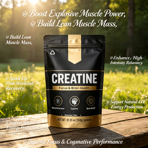 Créatine Monohydrate en Poudre Saveur Pastèque 350g pour la Concentration Cognitive et le Soutien de la Santé Cérébrale Marque Blanche Bien-être Masculin - Product Image 3