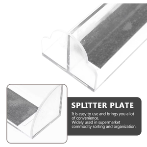 Diviseur d'étagère en forme de L en acrylique magnétique pour supermarchés et magasins de détail, compatible avec les étagères métalliques - Product Image 6