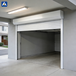 Puerta Enrollable Exterior Industrial Resistente a Huracanes para Almacenes, Puerta <span class=keywords><strong>de</strong></span> Seguridad Frontal <span class=keywords><strong>de</strong></span> Acero Galvanizado - Product Image 1