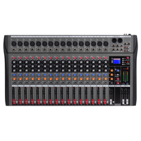 Console de mixage audio professionnelle 16 canaux CT avec 16 effets DSP, contrôleur DJ/consolé de mixage audio pour les grandes performances sur scène, concerts en direct