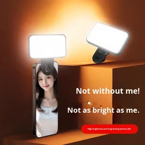 Luce di Riempimento Portatile con Clip, Mini Accessorio da Studio Tascabile per Streaming <span class=keywords><strong>Live</strong></span> su Mobile, Video e Foto, Materiale ABS Compatibile - Product Image 3
