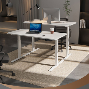 Bureau d'ordinateur électrique réglable en hauteur, ergonomique, en fer, pour bureau, maison, salle à manger, école, salon, chambre, extérieur, hôtel, atelier - Product Image 2