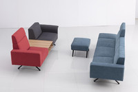 Canapé de bureau moderne de haute qualité, ensemble simple, OEM, style personnalisé, acier inoxydable, emballage tendance