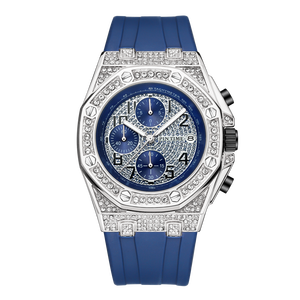 Reloj Vintage personalizado con incrustaciones <span class=keywords><strong>de</strong></span> diamantes con función <span class=keywords><strong>de</strong></span> sincronización <span class=keywords><strong>de</strong></span> esfera <span class=keywords><strong>grande</strong></span> reloj <span class=keywords><strong>de</strong></span> cuarzo luminoso relojes <span class=keywords><strong>de</strong></span> hombre <span class=keywords><strong>de</strong></span> alta calidad - Product Image 2