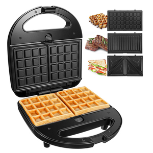 Tostadora de sándwich de relleno profundo, 2 porciones, parrilla de recubrimiento antiadherente, <span class=keywords><strong>multiusos</strong></span> - Product Image 3