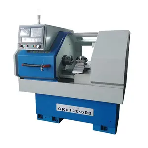 GSK 980TD CK6132x500 flat bed precision CNC lathe machine for thread cutting