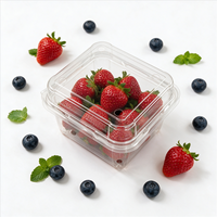 Contenitore per Imballaggio Frutta e Verdura all'Ingrosso, 250g 200g Varie Capacità, Trasparente Riciclato in PET per Supermercati