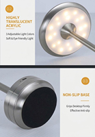 Lampe de table LED décorative minimaliste moderne, rechargeable sans fil, commande tactile, lampe de bureau en métal pour chambre à coucher, hôtel, café