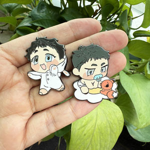 Kunshan Hersteller No Minimum Bulk Blank Cartoon Niedlich Benutzer definierte Revers Emaille Pin Metall Handwerk Abzeichen Anime Hart Weiche Emaille Pins - Product Image 5