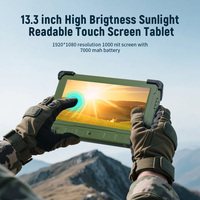 IP65 13.3 pouces robuste tablette Windows lumière du soleil LCD 1920*1080 4G 5G NFC lecteur écran tactile industriel robuste panneau PC