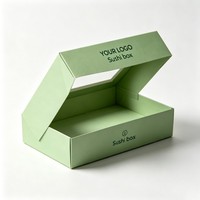 Boîtes d'expédition alimentaire en carton ondulé en gros, écologiques, en matériaux recyclés, pour sushis, pâtisseries, biscuits, emballages à emporter