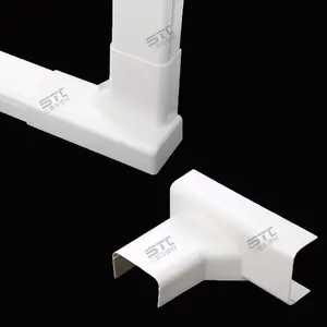 Europe Offre Spéciale Durable Staight Conduit AC Pvc Décoratif Climatiseur Ligne Ensemble Tuyau Couverture