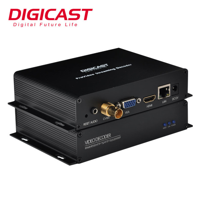 DMB-8900BE Real-time IPTV Application IP to HD MI CVBS HD H.265 HEVC RTMP SRT Video Decoder for Live Streaming Decoder
