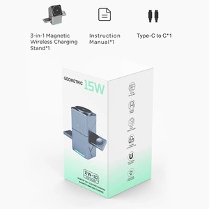 Innovador <span class=keywords><strong>Cargador</strong></span> Inalámbrico Magnético 3 en 1 Plegable Automático de 15W para <span class=keywords><strong>Apple</strong></span> Watch, iPhone 16 Pro Max, 15, 14, 13 y Airpods - Product Image 5