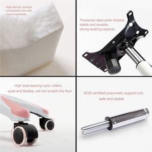 Dropshipping Mujer Sillas De Gamer Rosada Xion pour Siesta Pink Leather Office PC Racing Rocker Gaming Chair for Women - Product Image 5