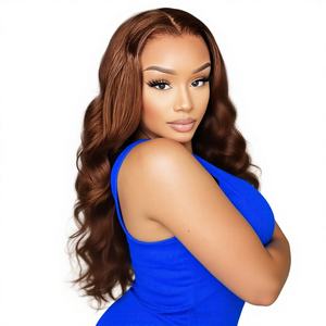 Peluca Larga Rizada de Fibra de Alta Temperatura 2026, con Flequillo y Partidura Media, en Negro, Naranja, Marrón, Rojo Vino, Suave y Ecológica para Mujer - Product Image 1