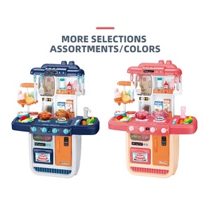 Samtoy-pulverizador de niebla con música, juego de cocina con función de agua ligera, helado, juego de simulación, juguetes de cocina preescolares con cambio de Color y comida - Product Image 6